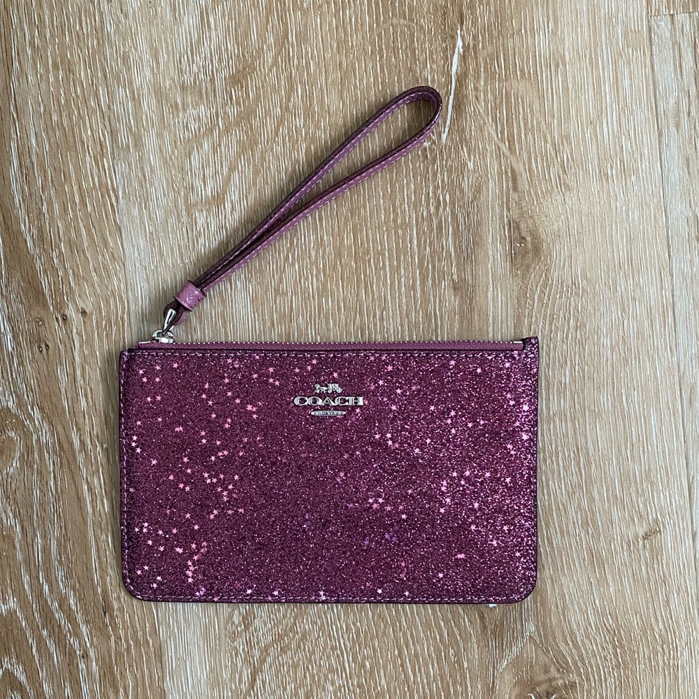 Y2K Vintage Coach Glitter Wristlet